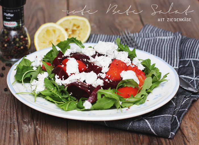 Rote Bete Salat mit Ziegenkäse - Puppenzimmer.com