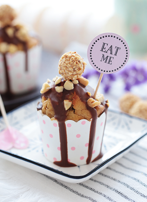 Erdnuss-Bananen-Muffins mit Schokolade - Puppenzimmer.com