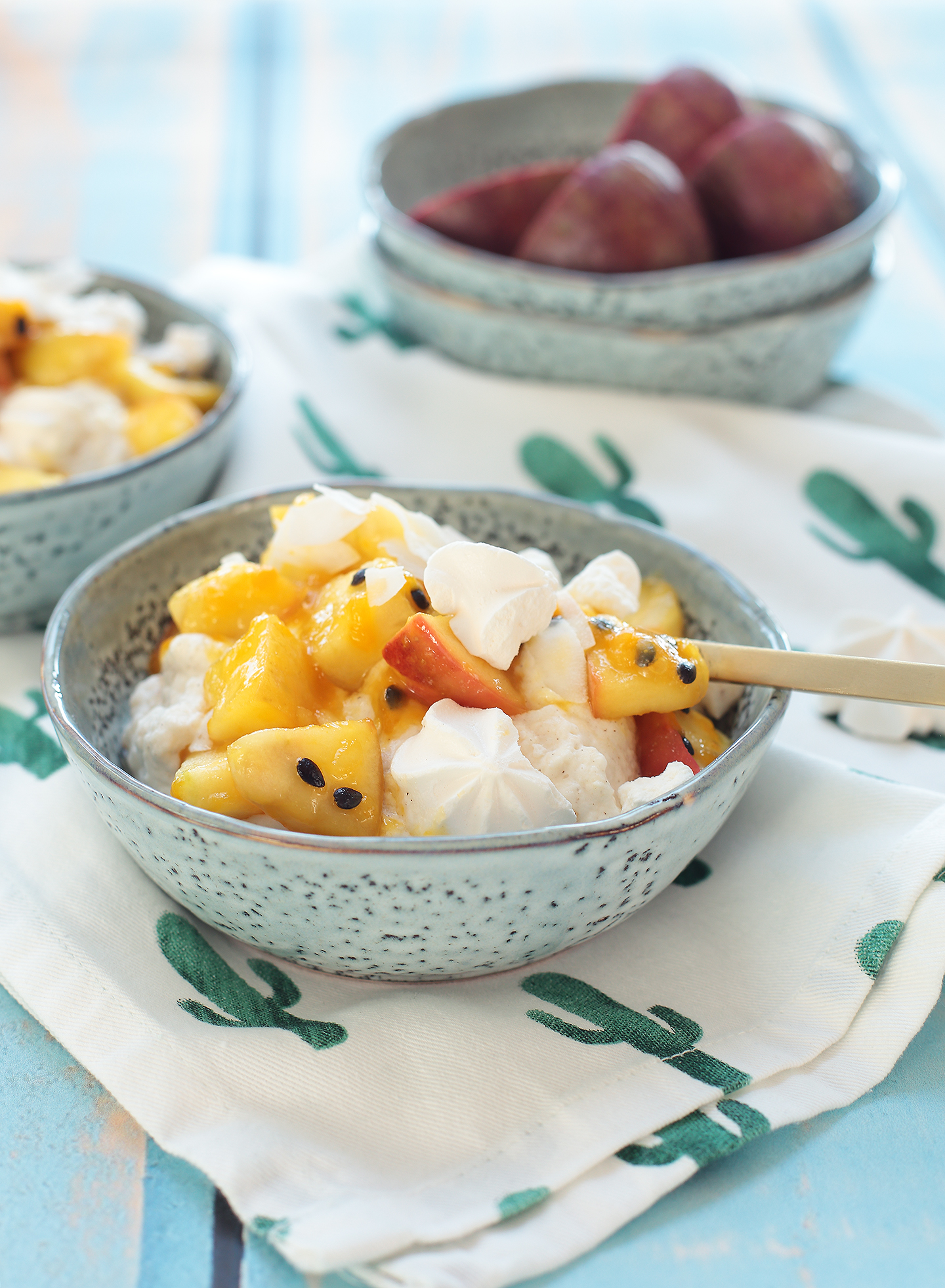 Kokoscreme mit Apfel-Maracuja - Puppenzimmer.com
