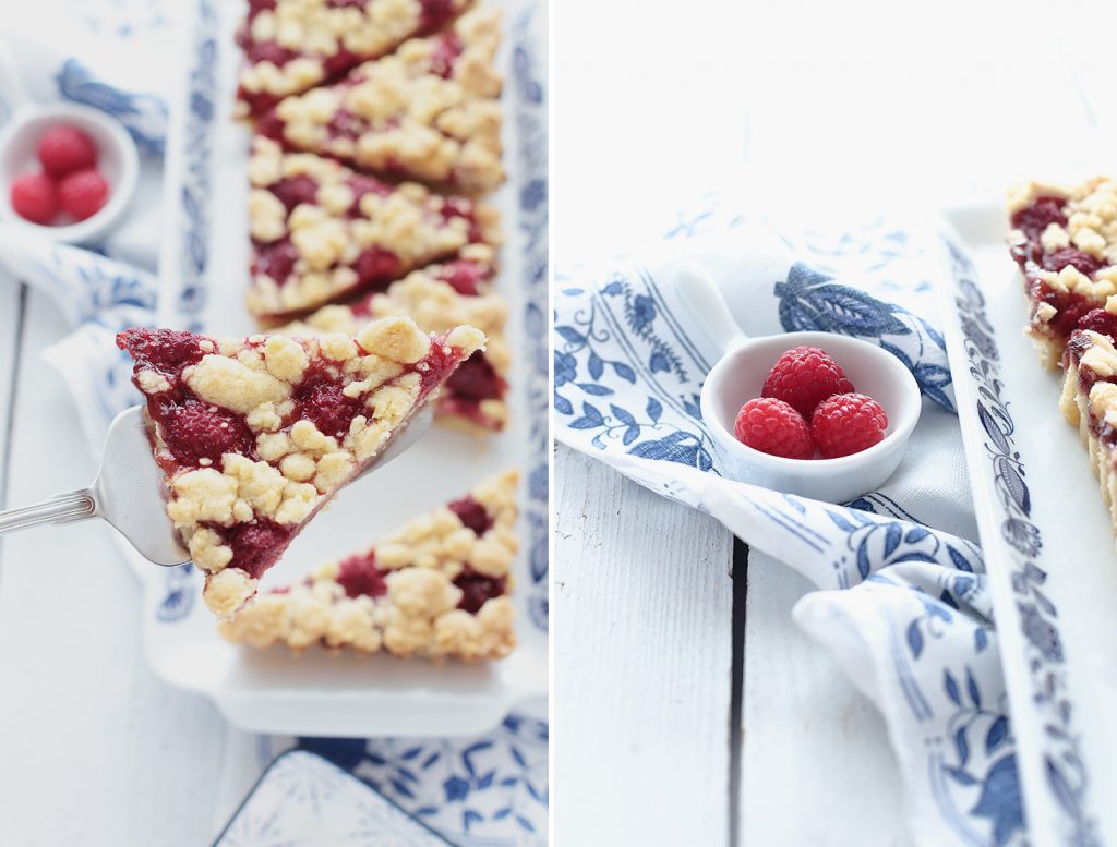 Köstliche Himbeer-Tarte mit Streusel